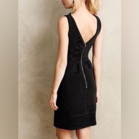 Maeve Black Thick Fabric Sheath Cocktail Dress - Picture 3 of 10